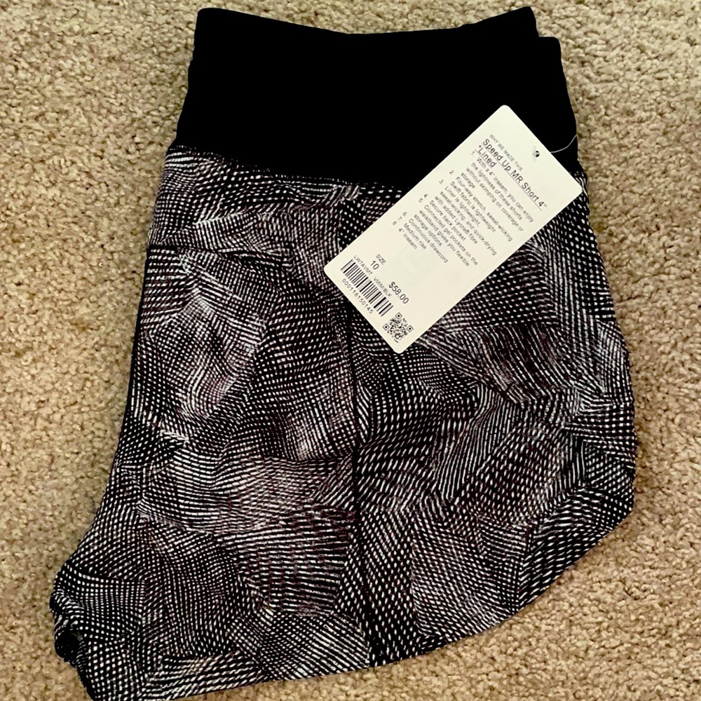 Lululemon Speed Up MR Short 4” NWT